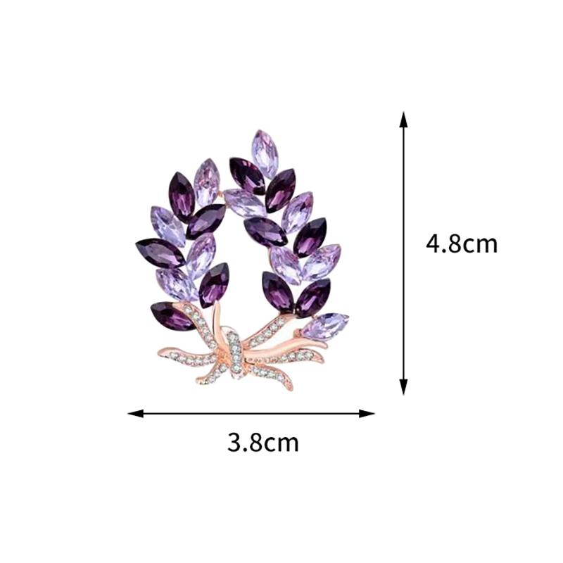 Элегантная фиолетовая брошь-цветок, классическая роскошная булавка для делового костюма для женщин и девочек, универсальная брошь, аксессуары для одежды