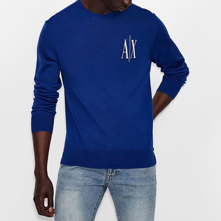 ARMANI EXCHANGE Intarsia Logo Wool Jumper 8NZM4R-ZM8AZ