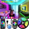 USB Bluetooth APP 5050RGB Light Strip 5V RGB LED Lamp Ribbon Flexible Light For Room Decoration TV BackLight Diode Tape