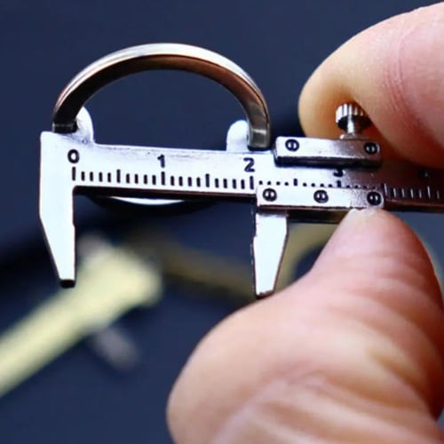 Small, Mini-sized Vernier Caliper, Portable, Keychain, Ruler, Measuring Tool, High-precision, for Measuring Internal and External Diameters, Cute and