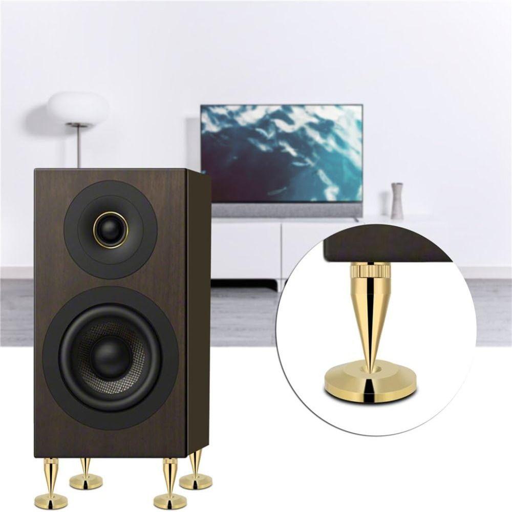 Copper Speaker Spikes M6*36 Copper Isolation Stand Speaker Feet Pad Speaker Amplifier