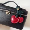 Love Cherry Pendant Peach Heart Bag Pendant Kawaii Cherry Key Chain Decoration  Decorations Crafts