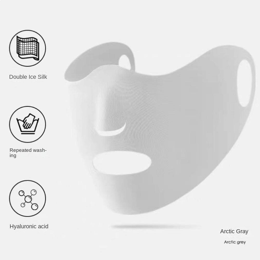 Модная горячая распродажа дышащая открытая UPF50+ Ice Silk солнцезащитная маска анти-УФ бесследная наружная маска для верховой езды на лицо шарф лето