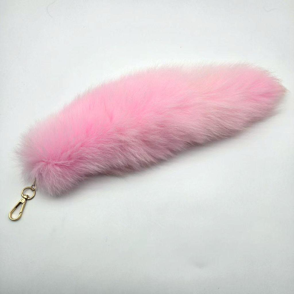 Брелок-подвеска в виде лисьего хвоста и аксессуар-шарм для сумочки