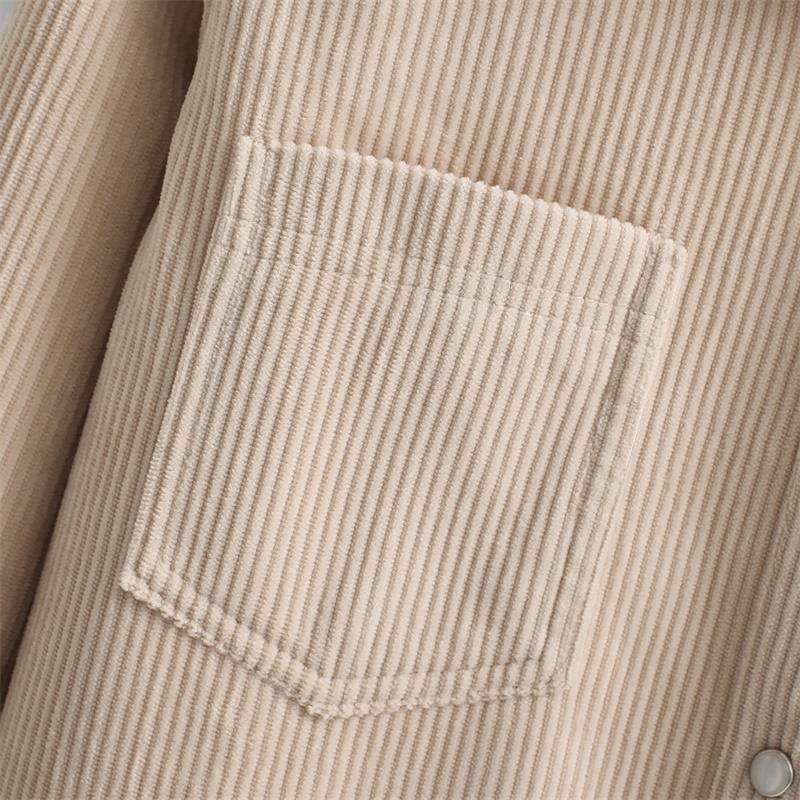 Женская вельветовая рубашка на флисовой подкладке: Тонкий, теплый и универсальный для коллекции Осень/Зима 2025