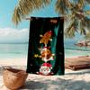 Ultra-Soft Beach Towel with Christmas Theme,Ideal for Pool - Camping, Diving - Perfect Travel Essential, Vibrant Beach Towel.