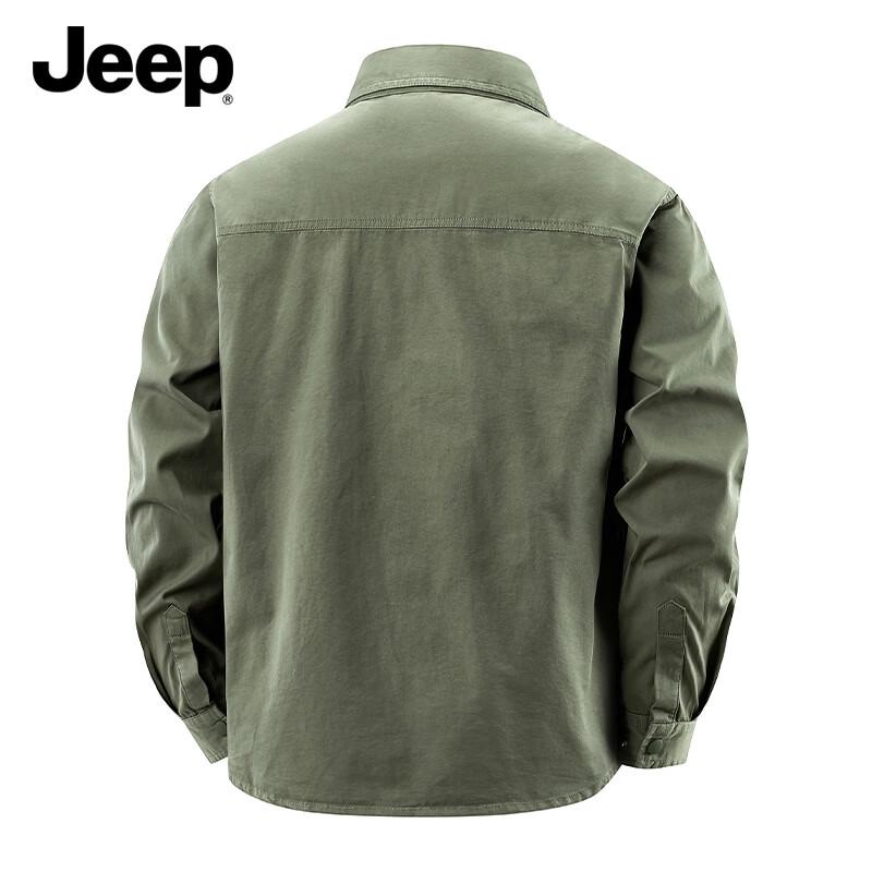 Jeep Мужская повседневная рубашка с коротким рукавом из чистого хлопка