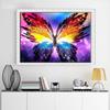 5D Diy Diamond Painting Beautiful Colorful Butterflies Cross Stitch Set Full Diamond Embroidery Mosaic Art Picture of Rhinestones Decor Gift