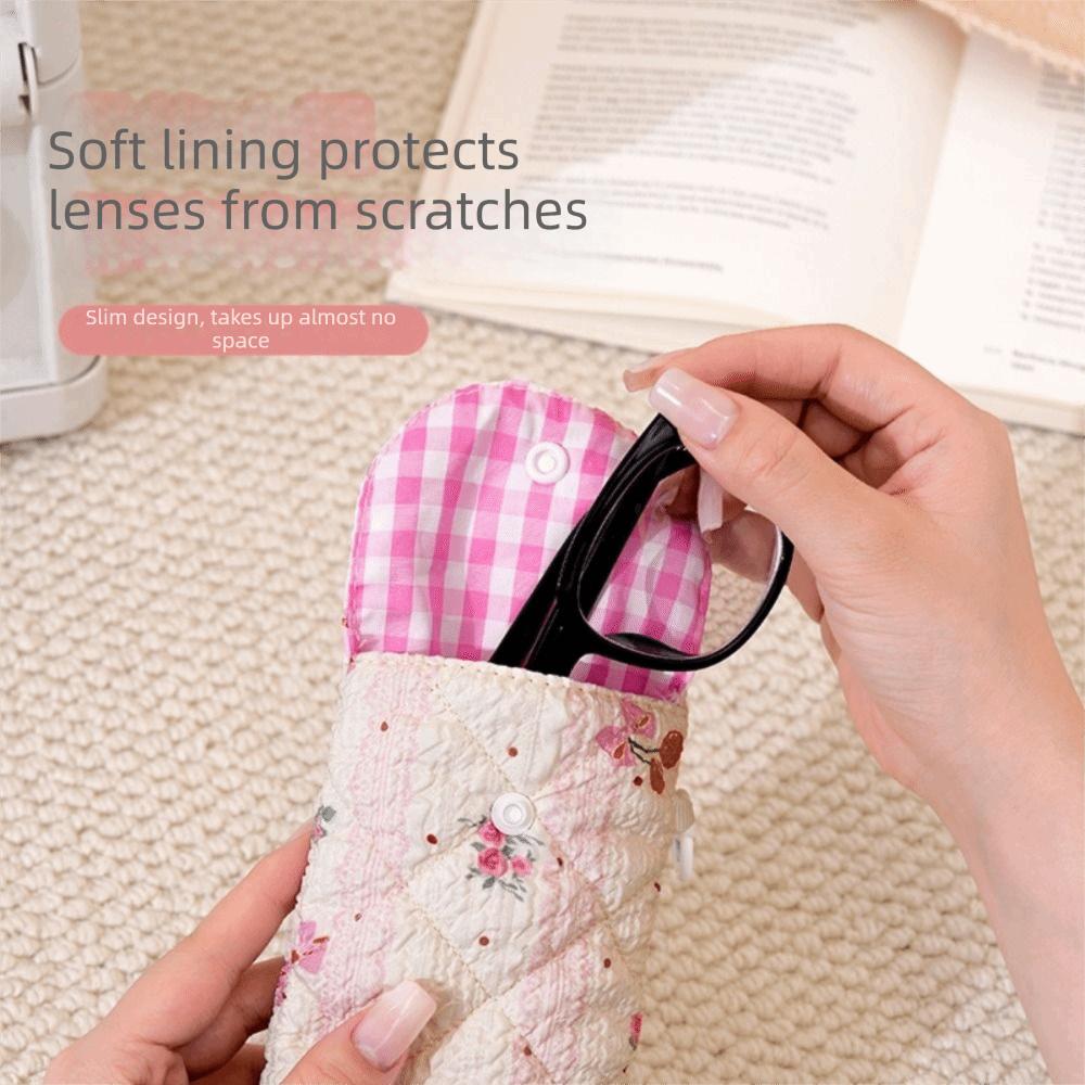 Portable Glasses Storage Bag Flower Sunglasses Pouch Cloth Printed Glasses Bag Male