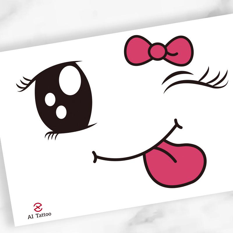 Beauty Sticker Tattoo Sticker Cartoon Cute Waterproof Tattoo Sticker Tattoo