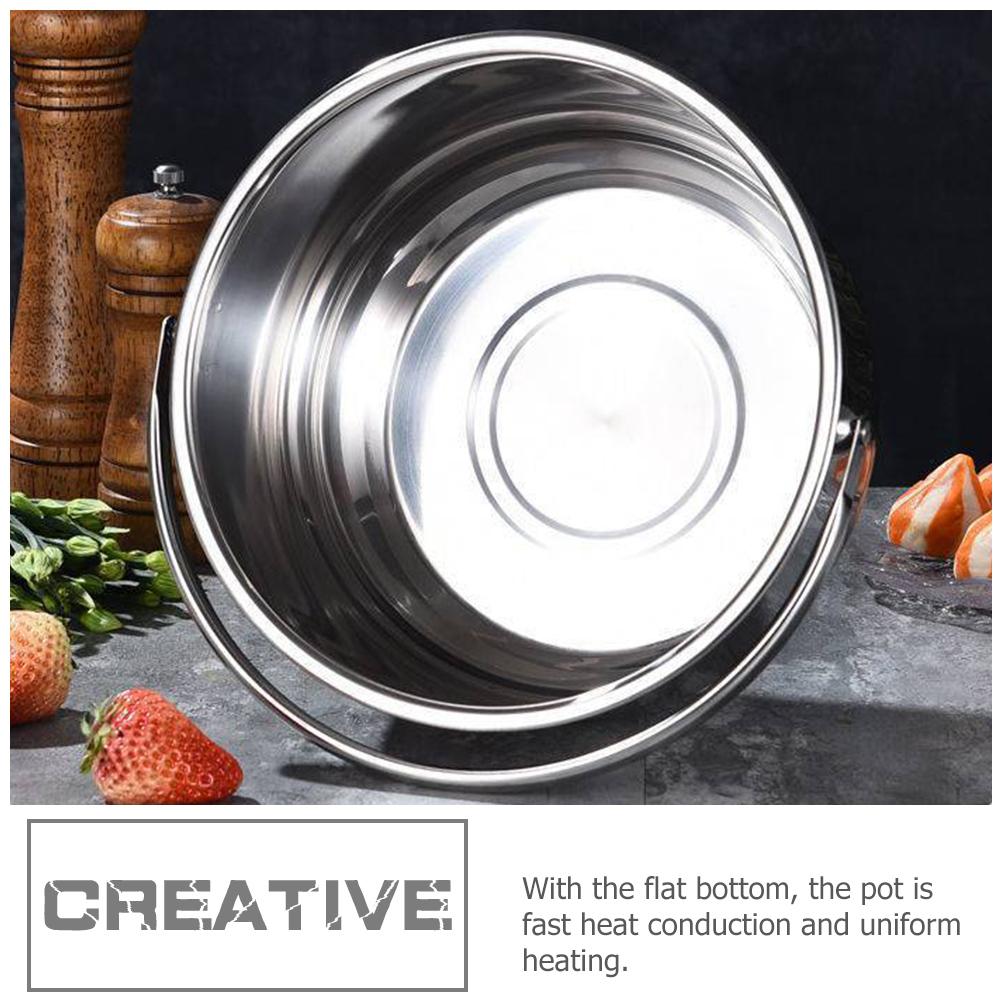 Кастрюля из нержавеющей стали, индукционная варочная панель, ручка, суповой котел, паста