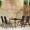 VidaXL 5-Piece Garden Dining Set Black 3099109