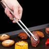 Щипцы для корейского барбекю из нержавеющей стали Сверхпрочные Устойчивые к ржавчине с эргономичными ручками для стейка салата овощей Портативный кулинарный инструмент