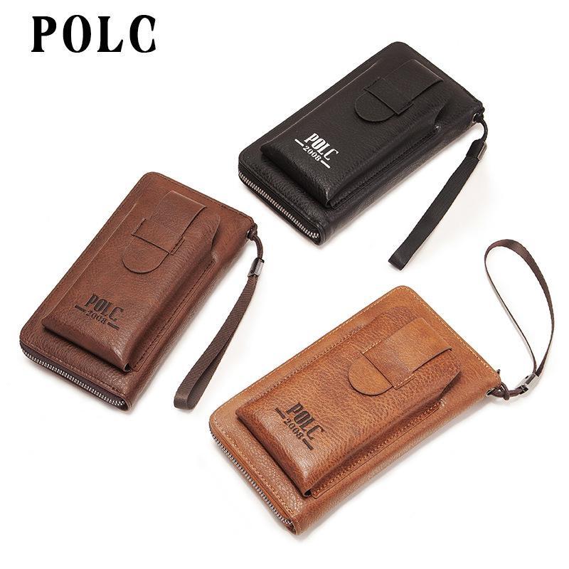 Мужской клатч большой емкости, мужские кошельки, карман для мобильного телефона, карман для карточек, высококачественный универсальный кошелек для мужчин, клатч