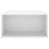  Stolik kawowy, biały, 90x67x33 cm, materiał drewnopochodny