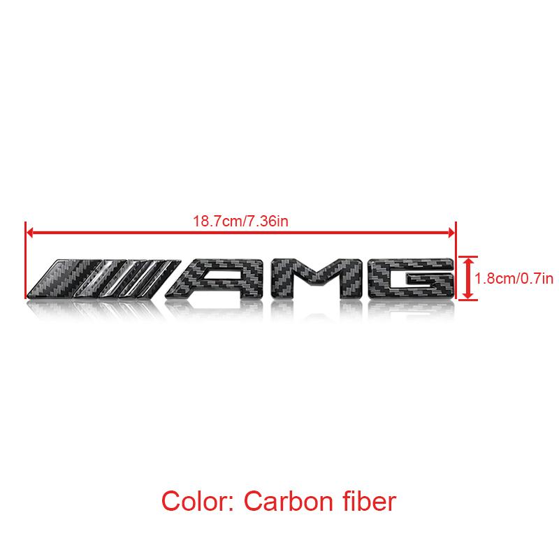 3D ABS AMG Logo Badge Sticker Rear Trunk Emblem Decal High-Quality Car Exterior Styling Accessories