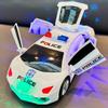New Children's Electric Police Car Toys Universal Double Door Light Music Simulation Model Car Children Christmas Gift Toys