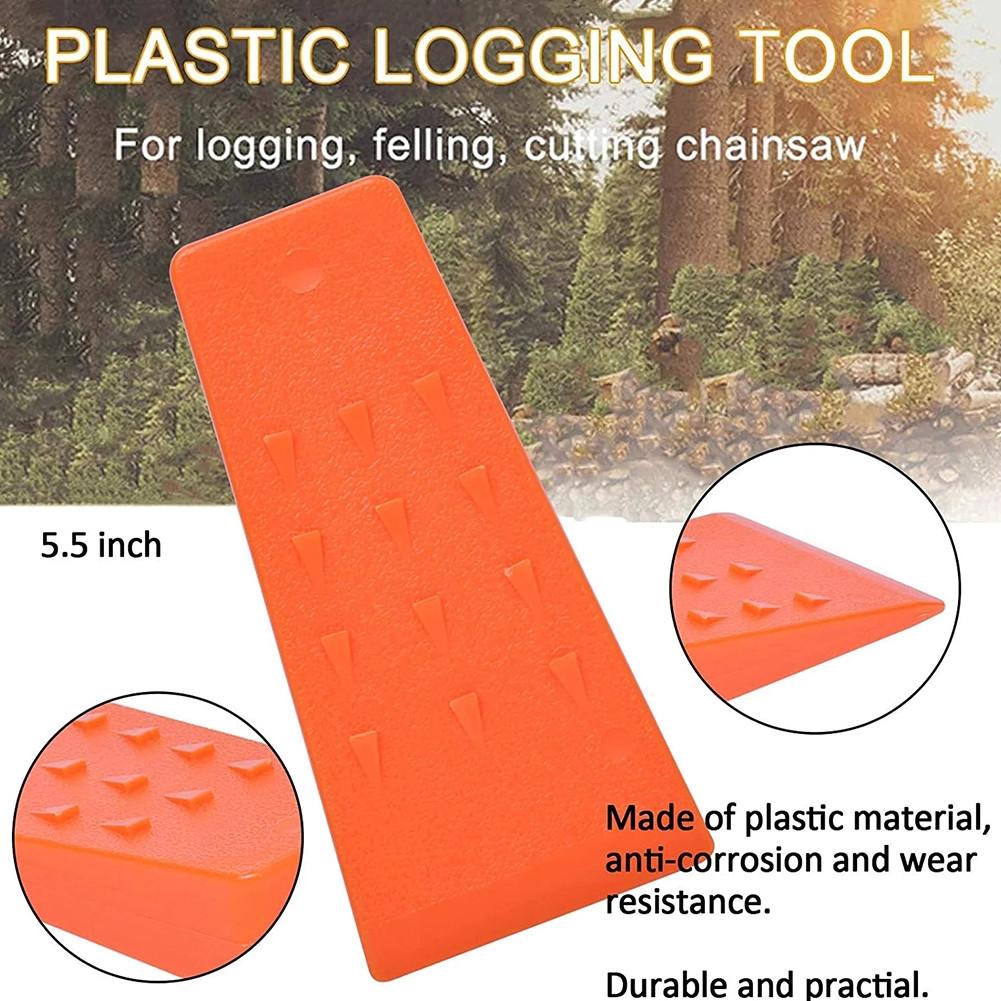 Tool Felling Wedges ABS Plastic Dependable Heavy Duty Orange