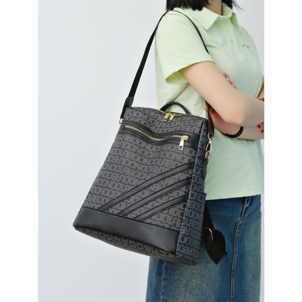 Backpack for Women PU Large Capacity Multi Pocket Adjustable Strap for Commuting and Travel