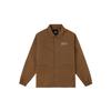 Comfortable Button-Down Collar Soft Raglan Long Sleeve Jacket Men Jackets Brown VN000NM60E0