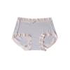 Clashing Lace Modal Cotton Women's Panties Mid Waist Triangles Hip Wrap Breathable Bottoms Panty
