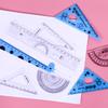 Набор для рисования из 4 предметов для студентов: Треугольные линейки, Транспортир, Угольник и Прямая линейка 20 см