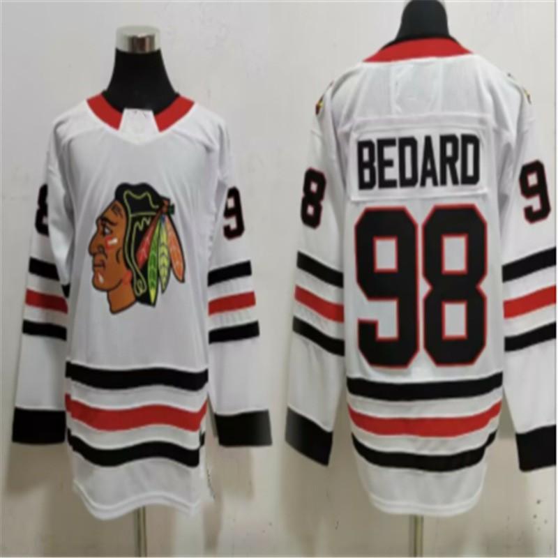 NHL Hockey Jersey Men Cotton Sportswear Fan Apparel Chicago Blackhawks Edmonton Oilers Toronto Maple Leafs Washington Capitals