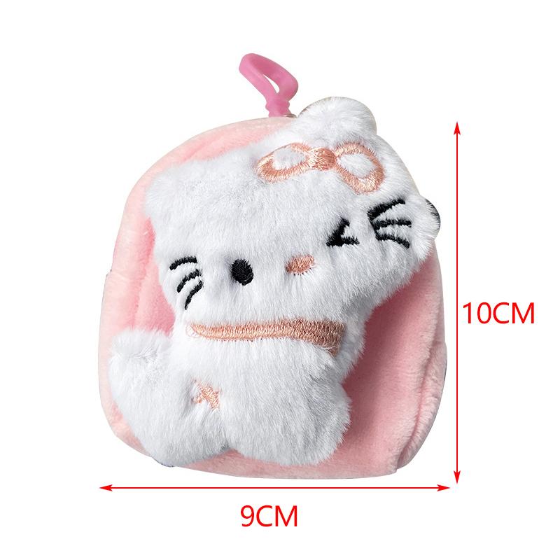 Милый Аниме Мультфильм Кт Сумка для Наушников с Кошачьими Ушками Креативное Украшение для Рюкзака Портативный Кавайный Мини Кошелек для Монет Подарки на День Рождения