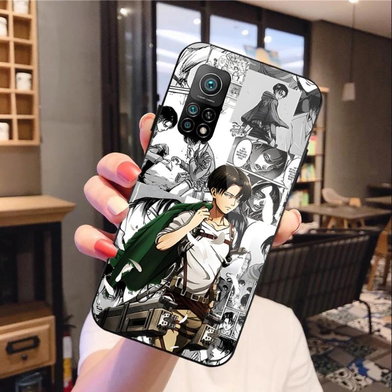 Чехол для телефона с аниме «Атака Титанов» для Xiaomi 12 11T 10 9 Redmi Note 11 10 10S Pro Redmi 9 9A 8, черный стеклянный чехол для телефона из поликарбоната