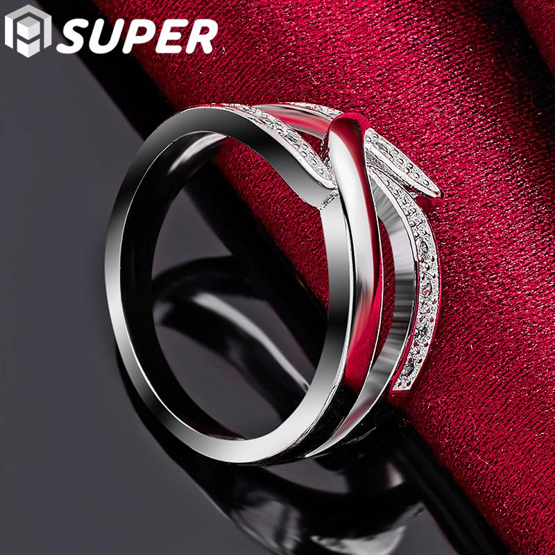 Классические ювелирные изделия из стерлингового серебра 925 пробы с цирконом AAA