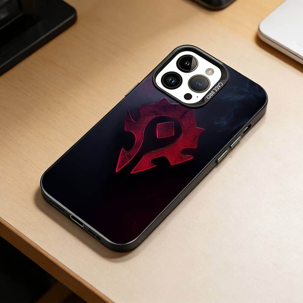 Чехол для телефона Game-W-World of W-Warcraft для iPhone 17,16,15,14,13,12,11 Plus,Pro Max,XS, Цветной Серебристый Черный Чехол