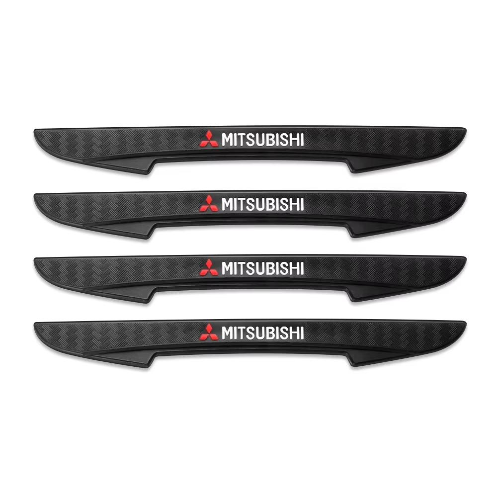 4PCS Car Door Side Edge Anti-Collision Bumper Strip Sticker for Mitsubishi Lancer Outlander ASX Ralliart