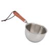 Mini Butter Warmer Pan Stainless Steel Quick Oil Warmer Pot Deepen Bottom Small Milk Pot L 200x57x53mm 7.9x2.2x2.1in
