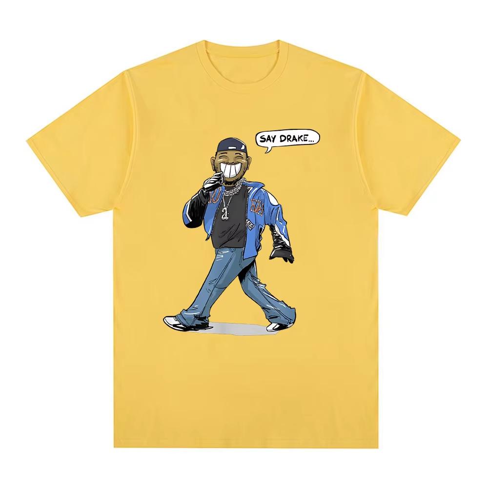 Кендрик Ламар Скажи Дрейку, что они нас не любят Футболки Мужские Женские Футболки Оверсайз Хлопок Уличная Повседневная Свободная Футболка