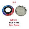4pcs 56mm 60mm 68mm 10 Pin For 50th Anniversary Car Wheel Hub Center Cover Rim Caps Badge Emblem Logo Auto Exterior Accessories