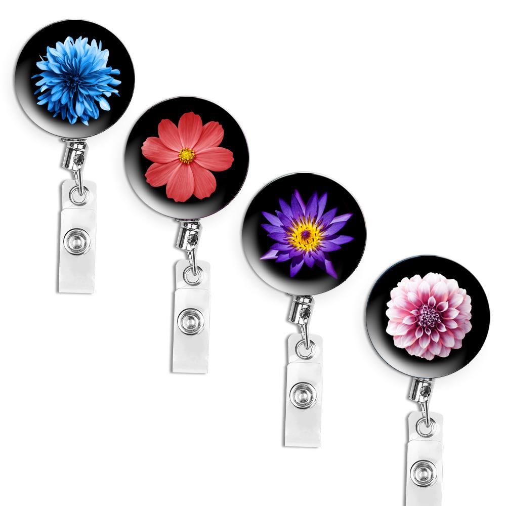 Креативный набор выдвижных офисных брелоков - 4 шт., противоугонный стальной трос