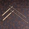 Two-Piece Copper Dowsing Rod Set for Water Detection/Seek Detection, Divining Rod Positioning Tool, Gold, 21cm Long