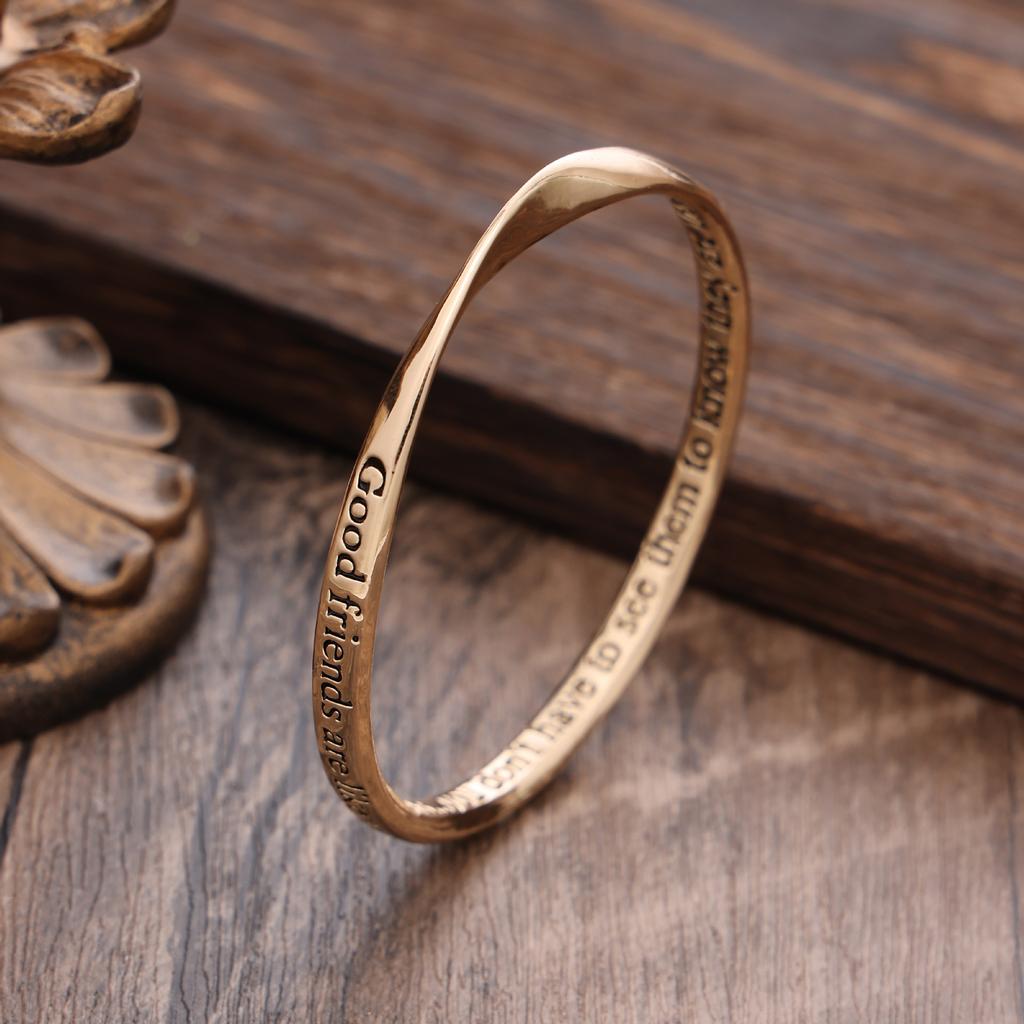 Оригинальный английский леттеринг браслет из сплава дружбы хип-хоп личность Мебиус мужской и женский браслет дружбы подарок