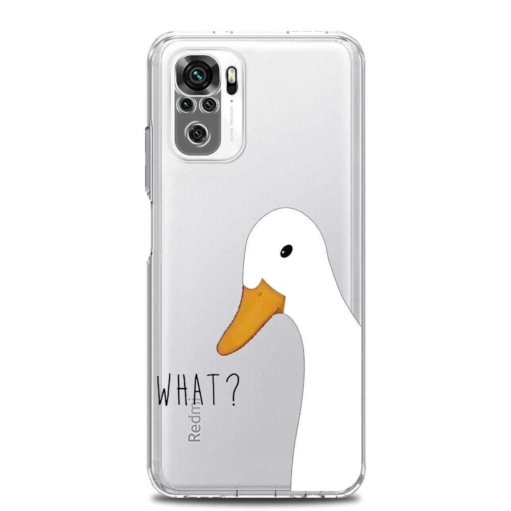 Прозрачный чехол для телефона с милым гусиной уткой для Xiaomi Redmi Note 12 10C 10 11 9 8 Pro Plus 9S 7 8T 9T 9A 8A 9C K50 K40