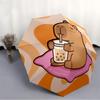 1pc Capybara Pattern Automatic Umbrella 8-Bone Design Compact Gear for Outdoor Travel, Perfect Holiday Gift  y250827057