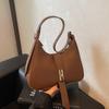Fashion Versatile Season Solid Color High Value Underarm Bag Foreign Style Casual Shoulder Bag