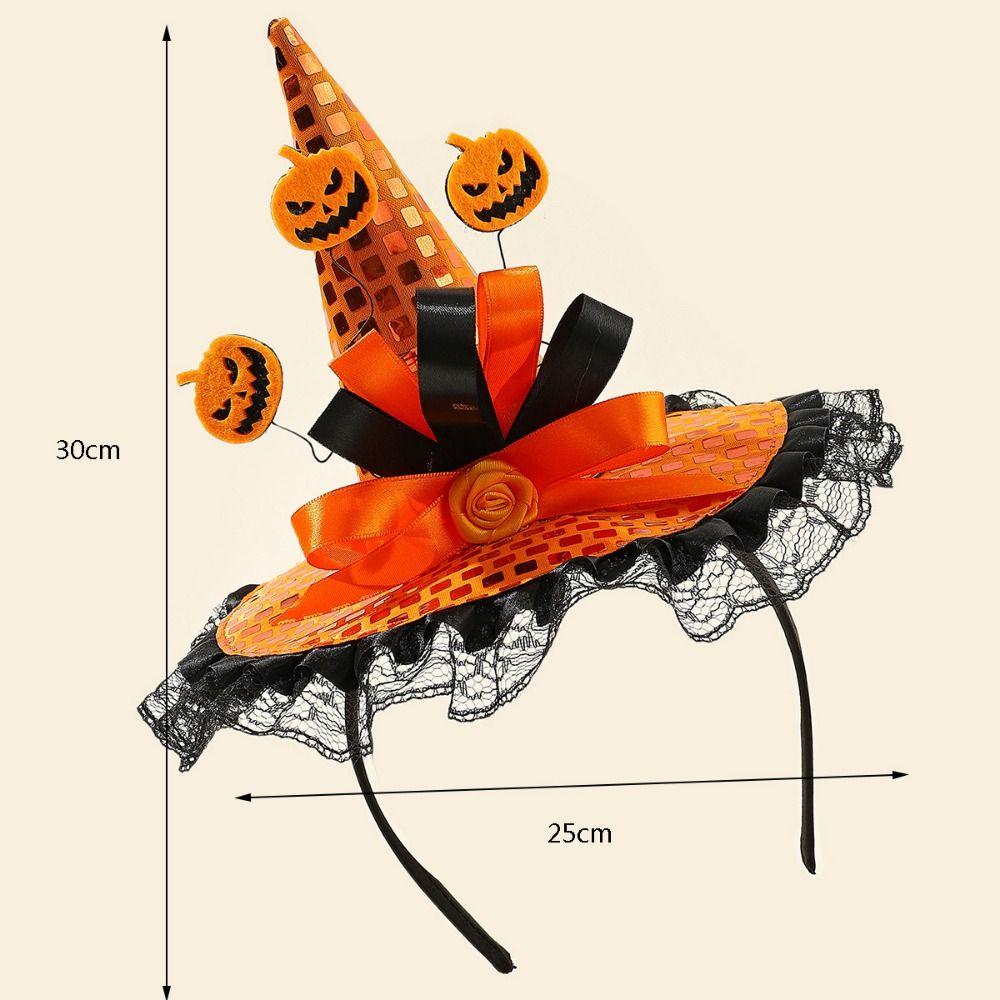 Cartoon Witch Hat Party Decorations Headband New Hair Hoop Halloween