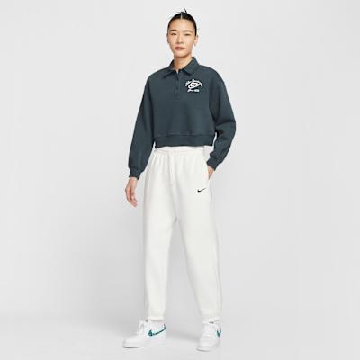 Women's Nike Sweatshirts Women's Seaweed Polo Collar Moderate Regular