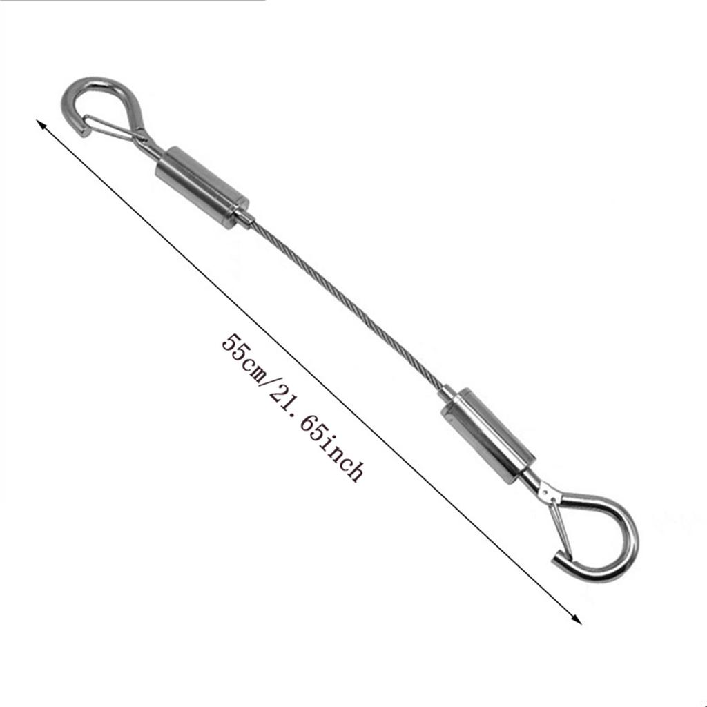 Adjustable Automatic Wire Rope Spring Hook Clothesline Picture Hanging Solution System Suspension Code Stainless Steel Cable