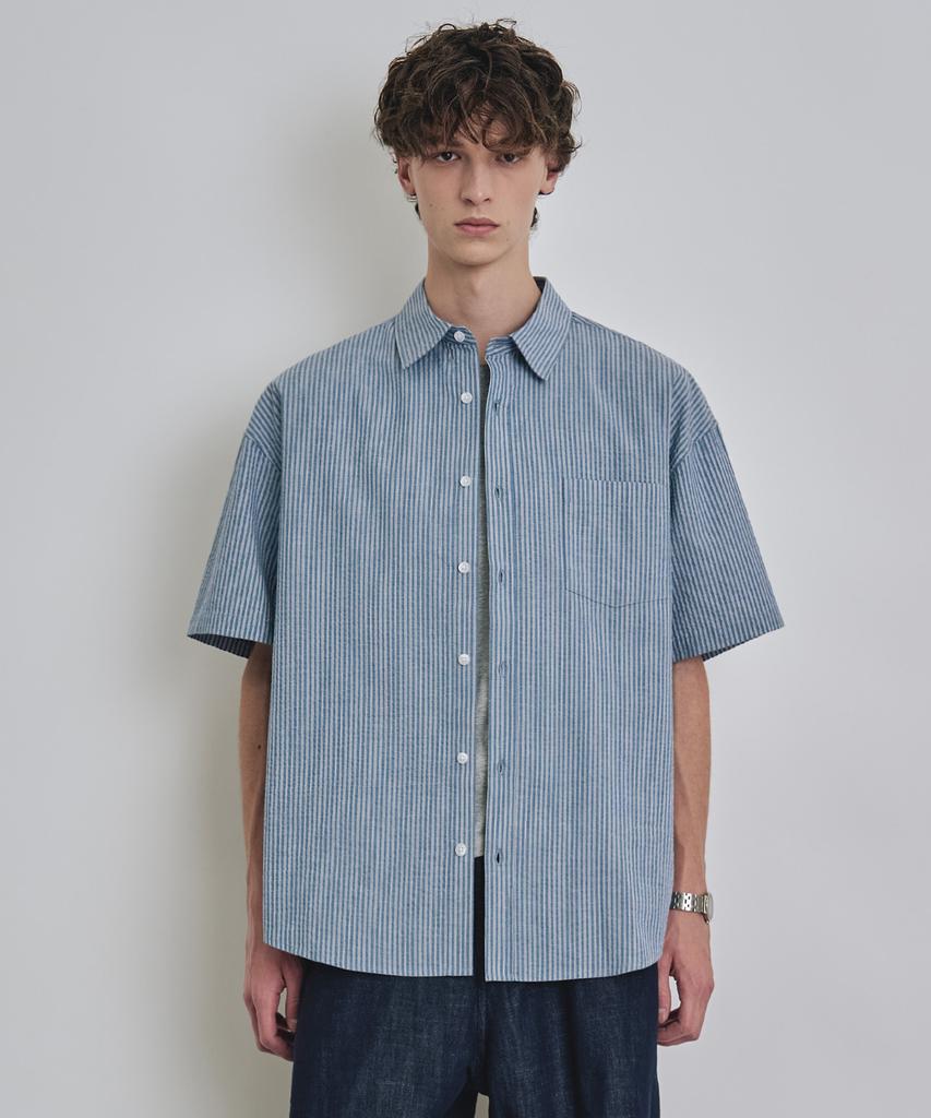 COSTUME O’CLOCK [Renewal Ver.] Cool Stripe Short Sleeve Shirt 4 Colors Coossh189