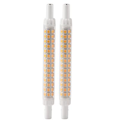 2 шт. R7S 98LED лампочка двухцокольная 118 мм диммируемый источник прожектора теплый белый 200-240 В