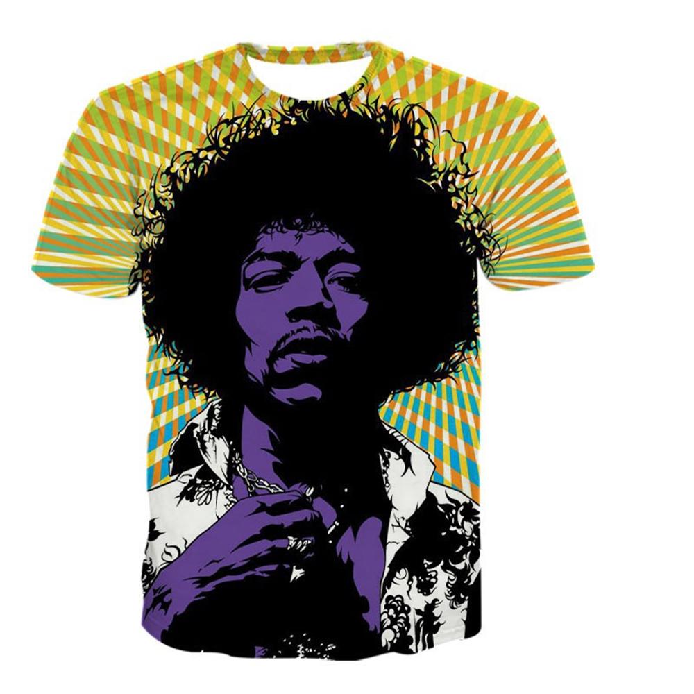 Трендовая футболка с принтом рок-певца 3D для взрослых, повседневная футболка в стиле панк, футболка с изображением короля электрогитары, хип-хопа, смешная, унисекс, с короткими рукавами, для детей