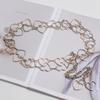 Gold Metal Belt Fashion Women's Silver Waist Chain Women's Heart Chain Belt Dress Accessories