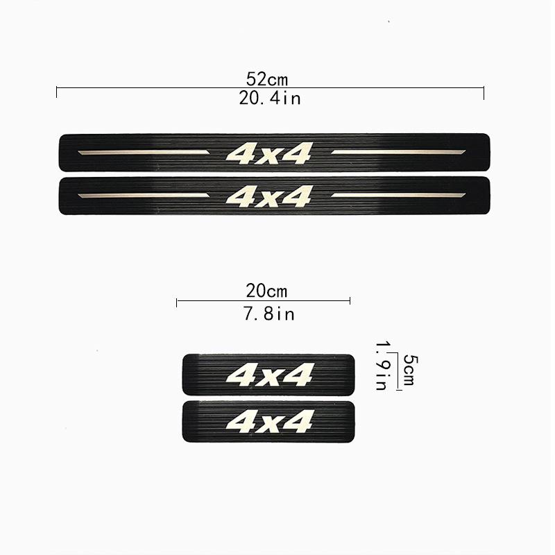 Накладка на порог грузовика для F150/250, Silverado, Colorado, Hilux