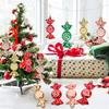 6pcs/box Christmas Candy Pendant Xmas Tree Hanging Ornaments Christmas Decorations For Home 2025 Navidad Noel New Year Kids Gift
